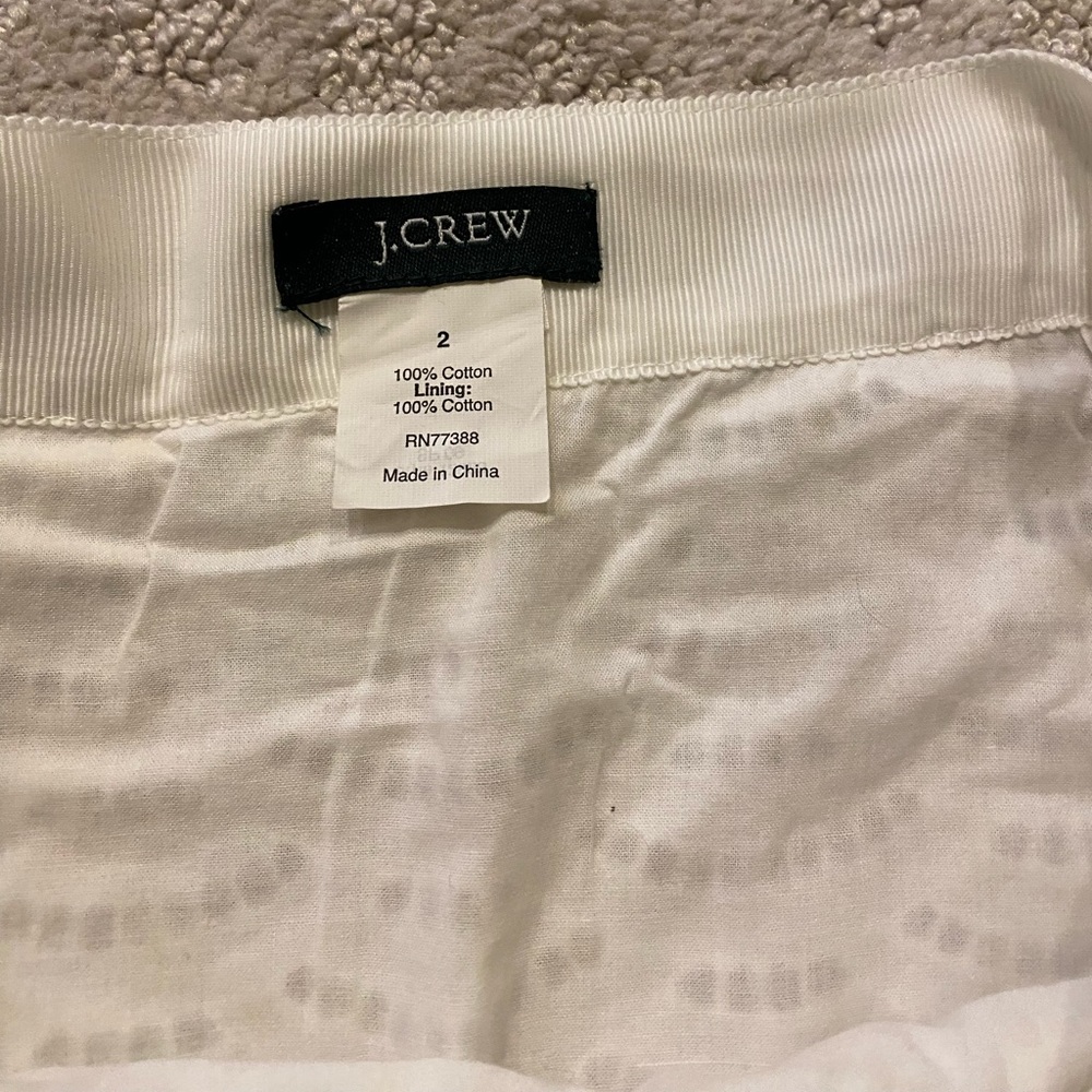 J.Crew white eyelet skirt - Picture 5 of 7